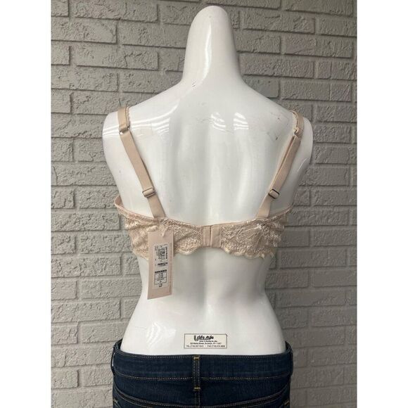 M&S Lingerie Women Almond Bra With Lace Detail Size 40D - Picture 2 of 11